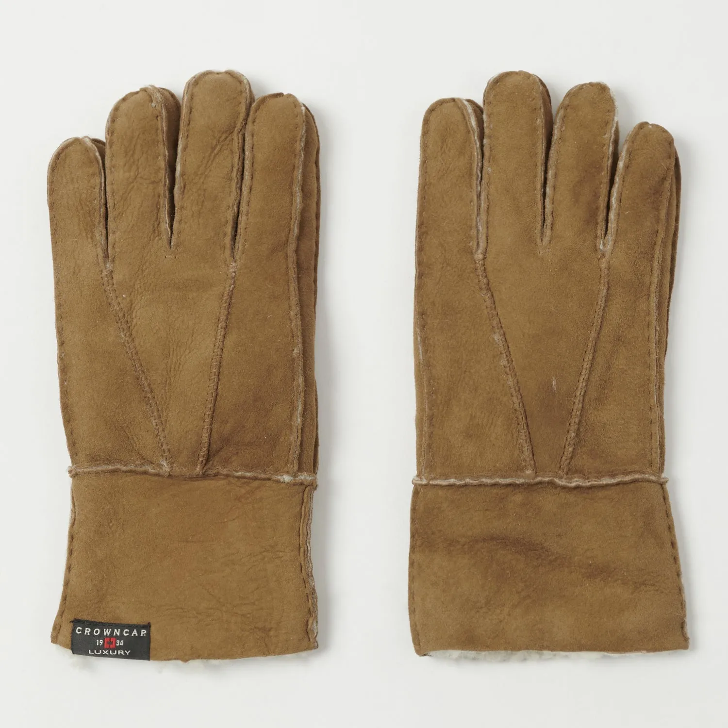 Crown Cap 4-01615 Shearling Gloves - Camel sold by Son of a Stag