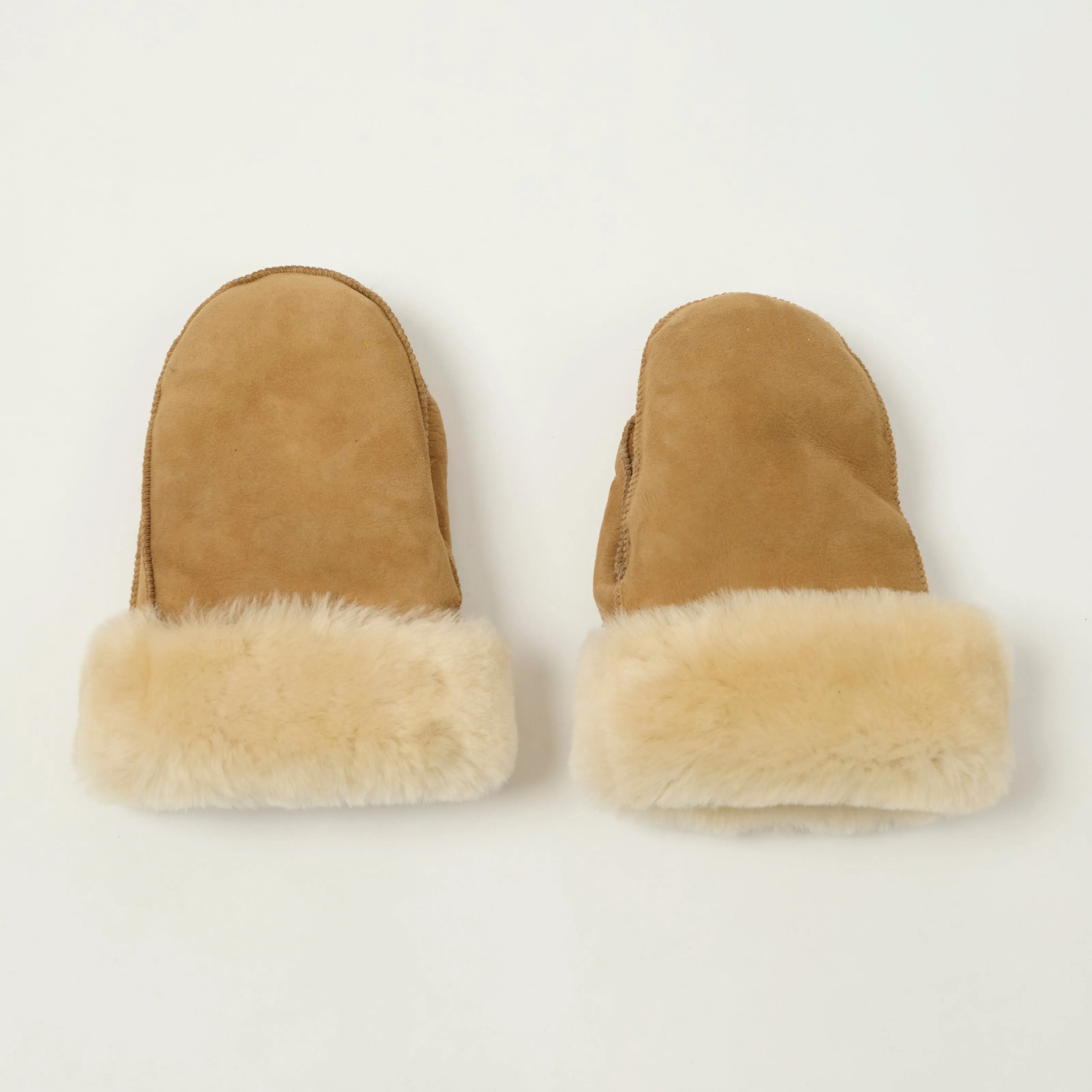 Crown Cap 4-86016 Shearling Mittens - Camel sold by Son of a Stag