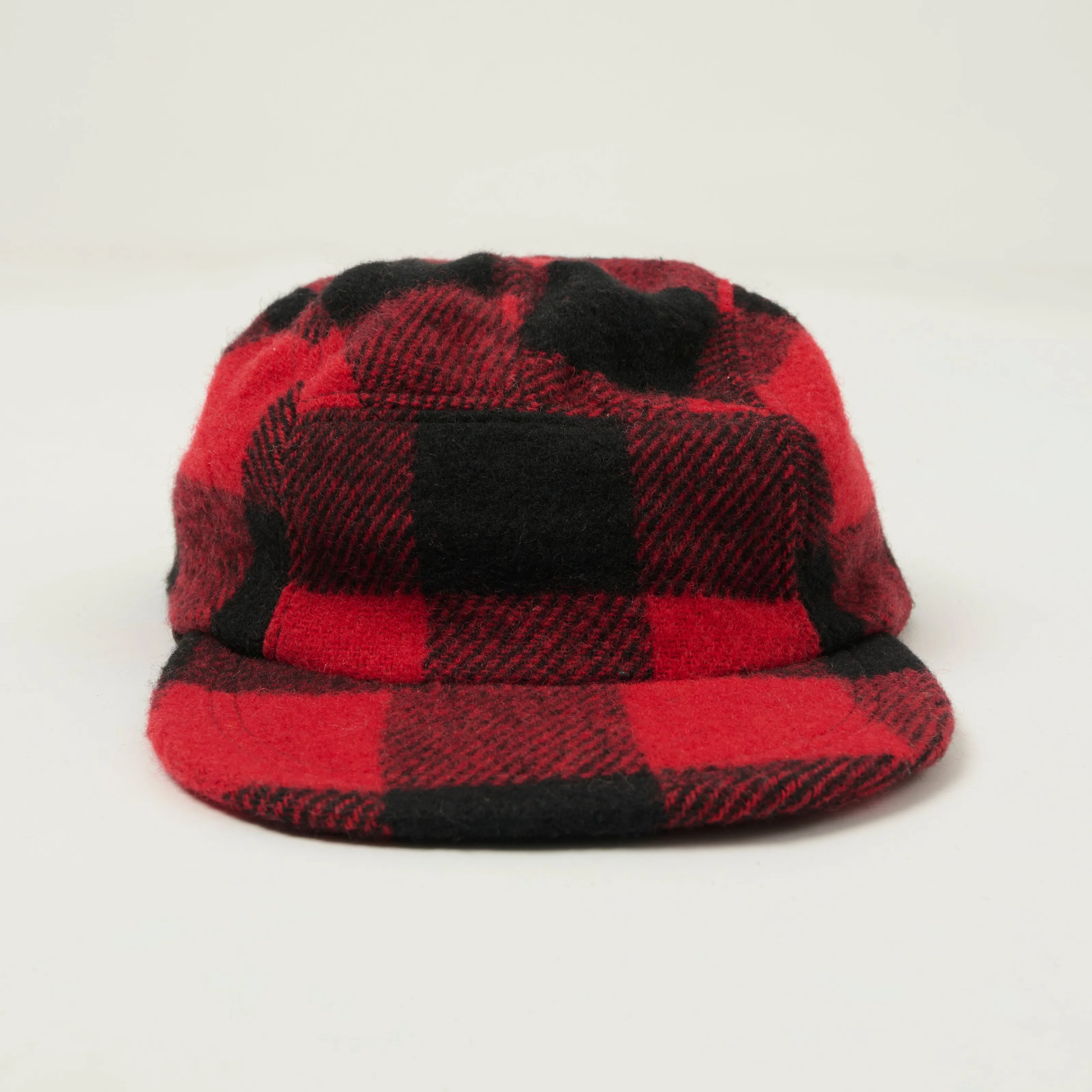 Crown Cap 1-149 Buffalo Check Five Panel Cap - Red/Black sold by Son of a Stag product image thumbnail 2