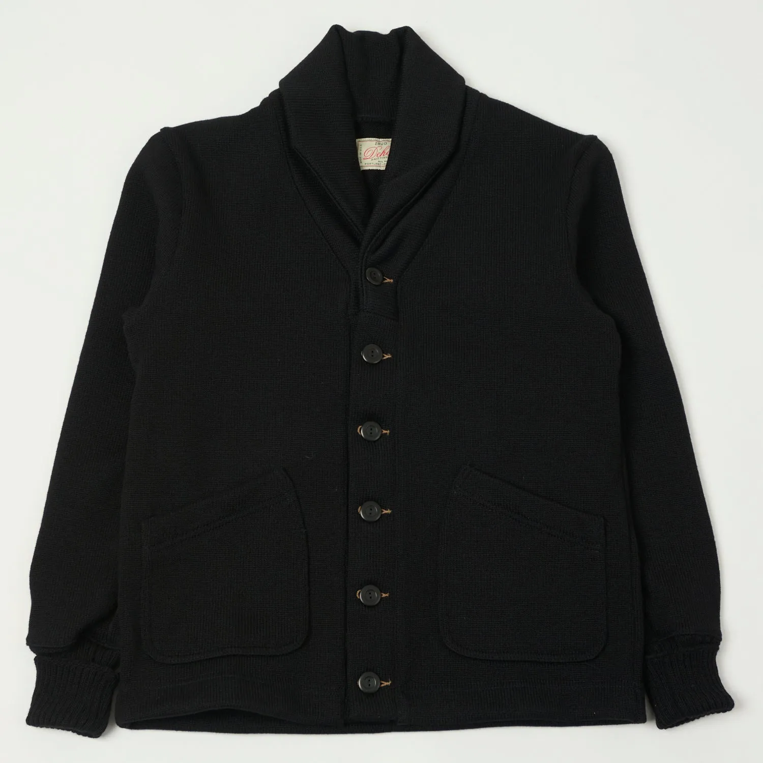 Dehen 1920 Shawl Sweater Coat 2.0 - Black sold by Son of a Stag