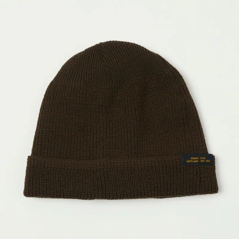 Dehen 1920 Wool Knit Watch Cap - Brown made by Dehen 1920