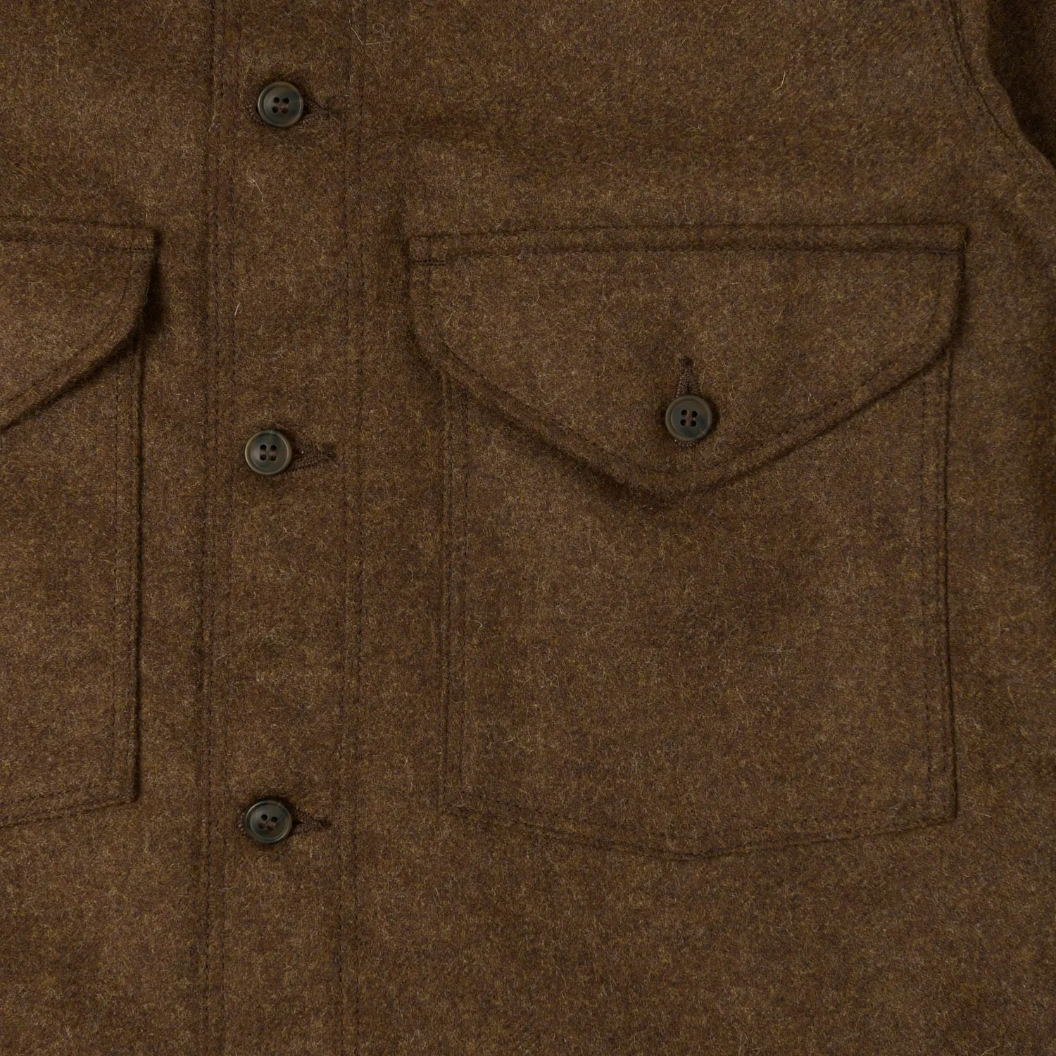 Dehen 1920 Skyline Overshirt - Medium Brown Mix sold by Son of a Stag product image thumbnail 4