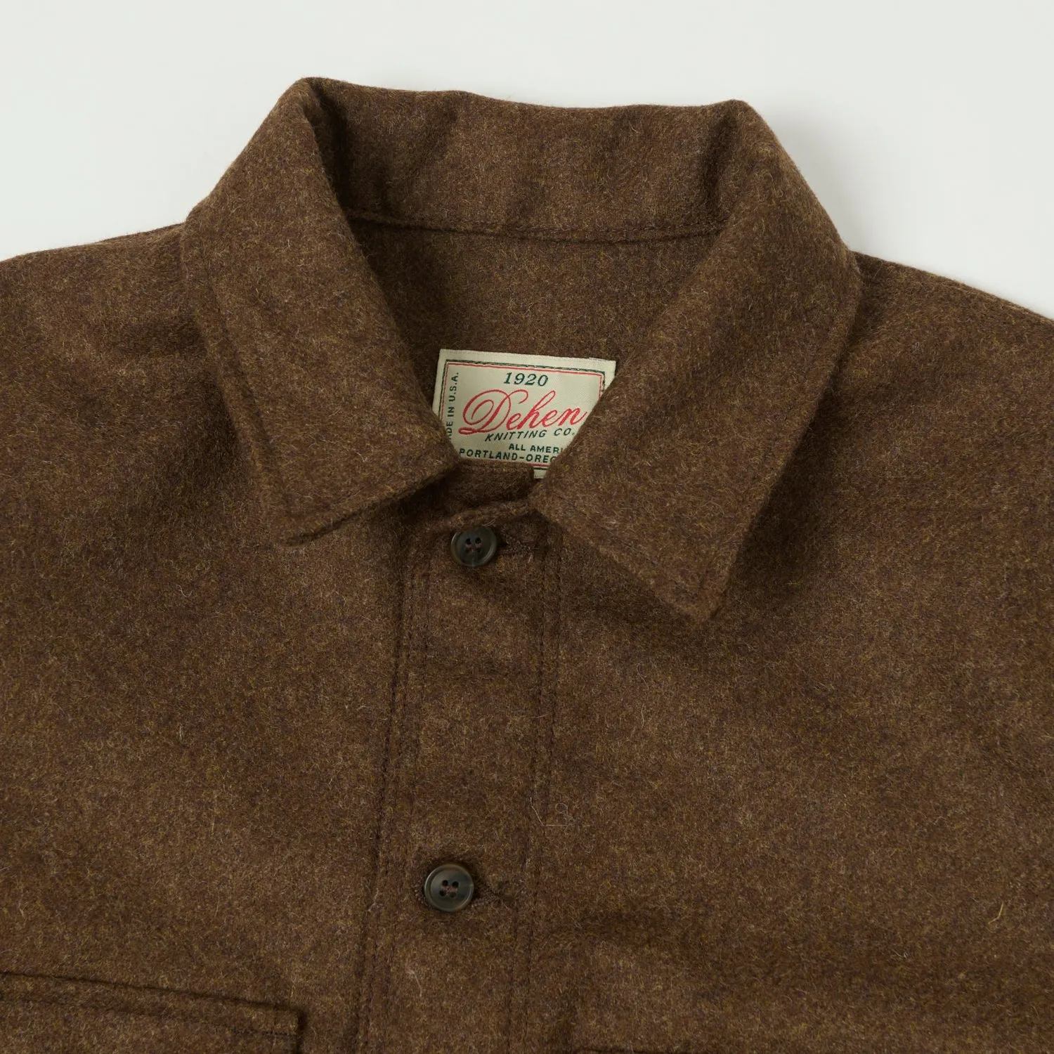 Dehen 1920 Skyline Overshirt - Medium Brown Mix sold by Son of a Stag product image thumbnail 2
