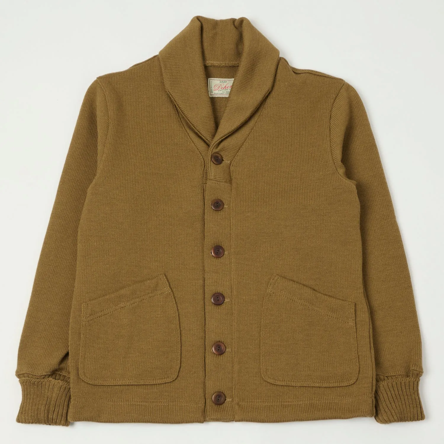 Dehen 1920 Shawl Sweater Coat 2.0 - Dark Tan sold by Son of a Stag