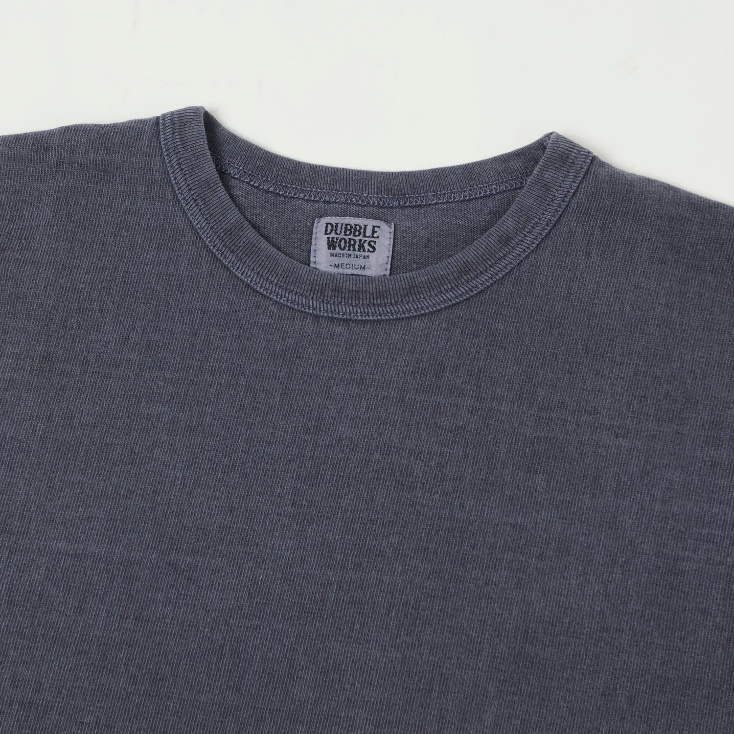 Dubbleworks Heavy Fabric Long Sleeve Pigment Dye Tee - Pd. Navy sold by Son of a Stag product image thumbnail 2