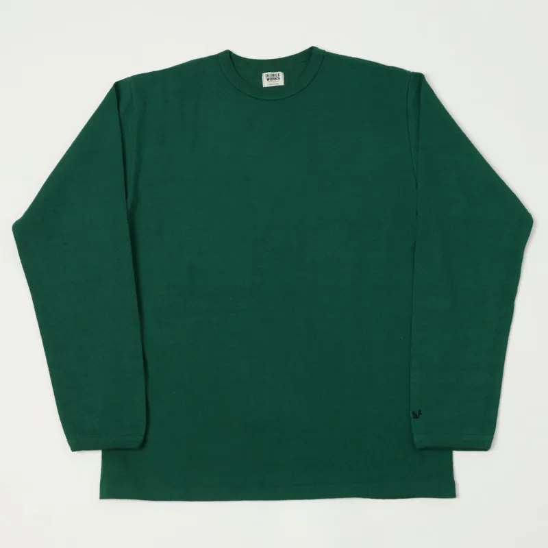 Dubbleworks Heavy Fabric Long Sleeve Tee - Green sold by Son of a Stag