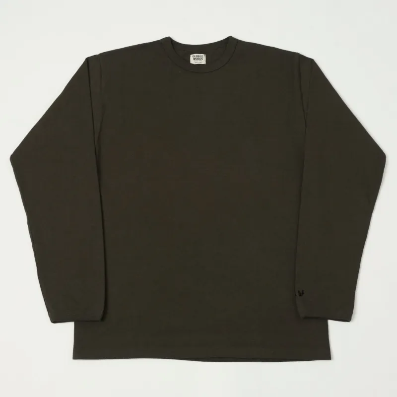 Dubbleworks Heavy Fabric Long Sleeve Tee - Sumikuro sold by Son of a Stag