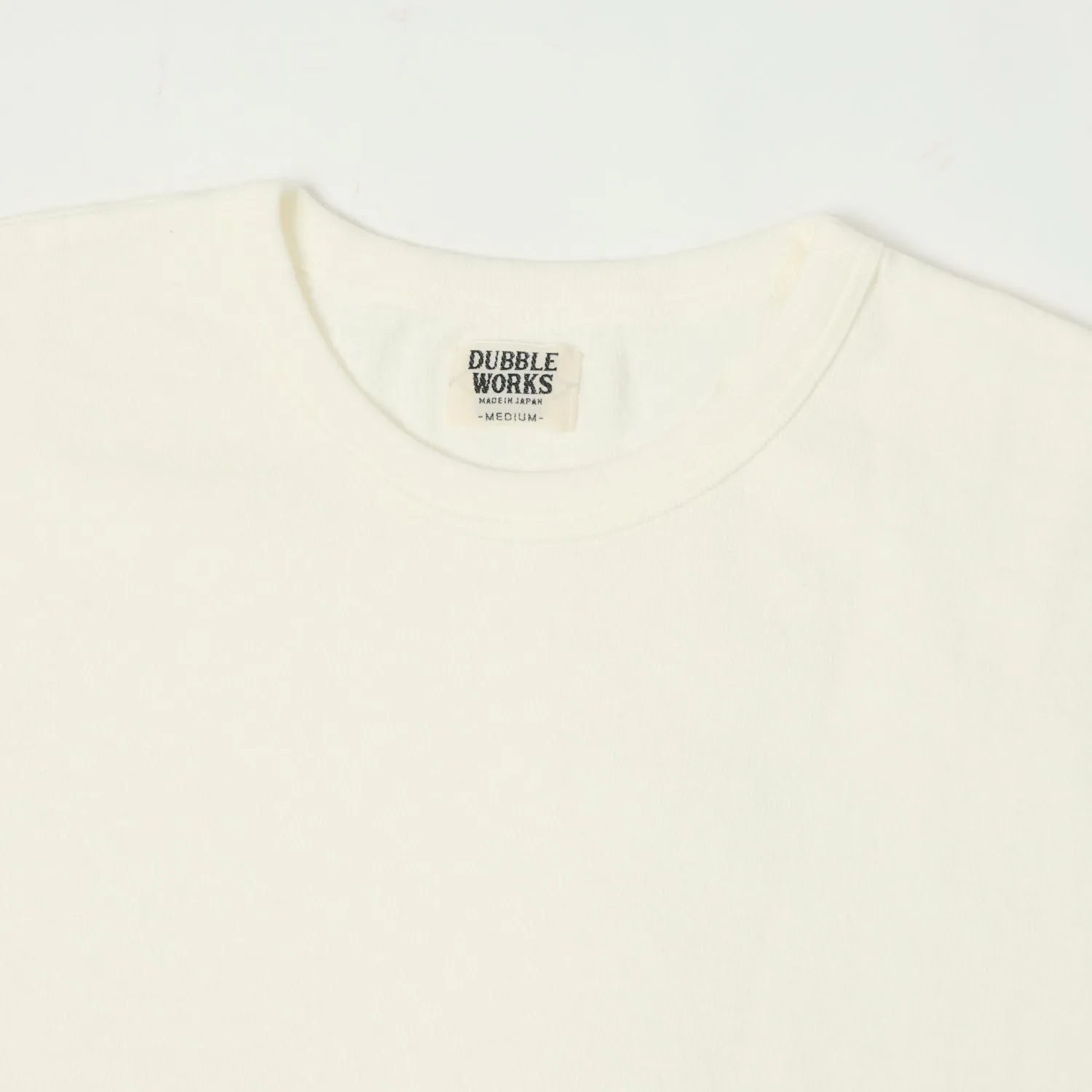 Dubbleworks Heavy Fabric Long Sleeve Tee - Off White sold by Son of a Stag product image thumbnail 2