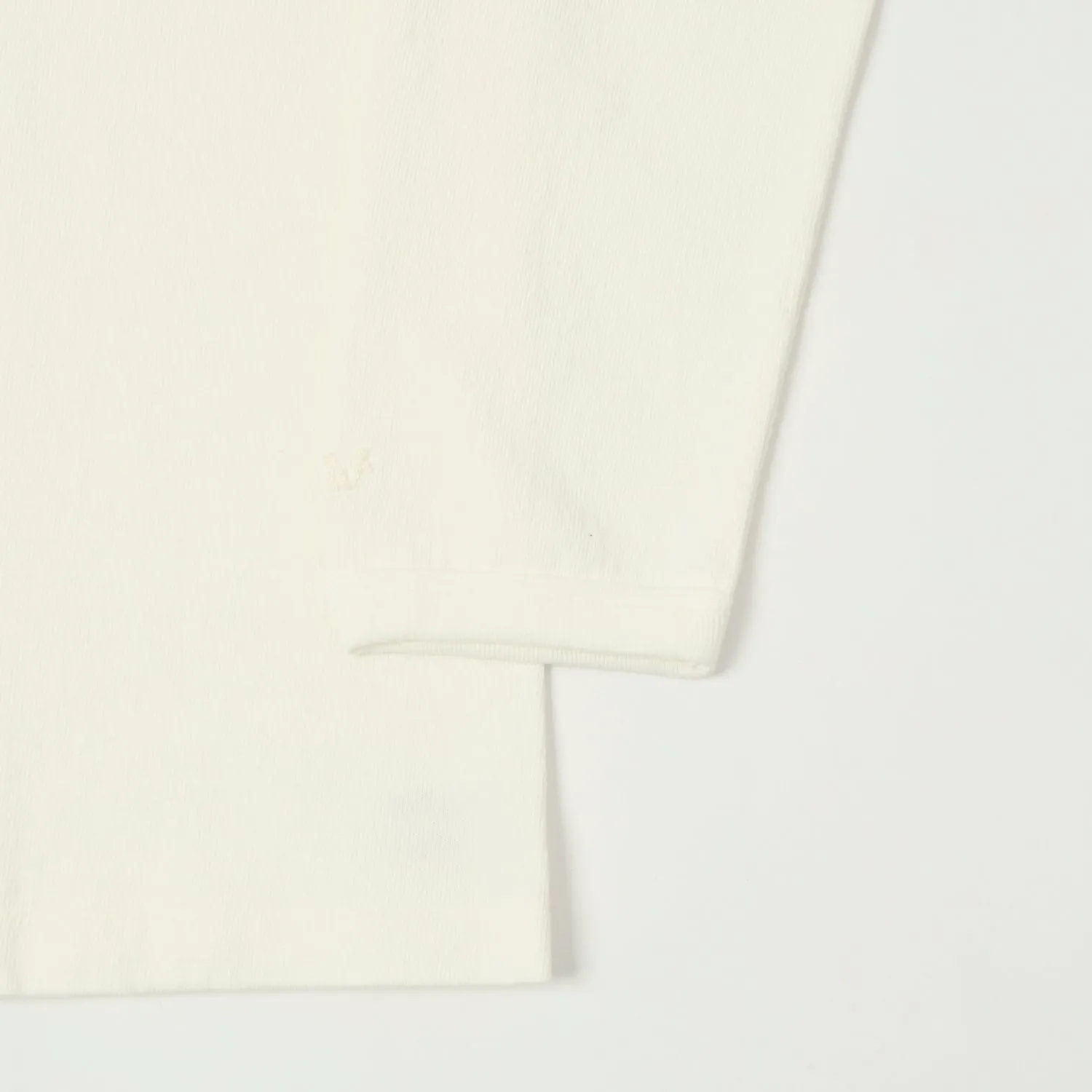 Dubbleworks Heavy Fabric Long Sleeve Tee - Off White sold by Son of a Stag product image thumbnail 3