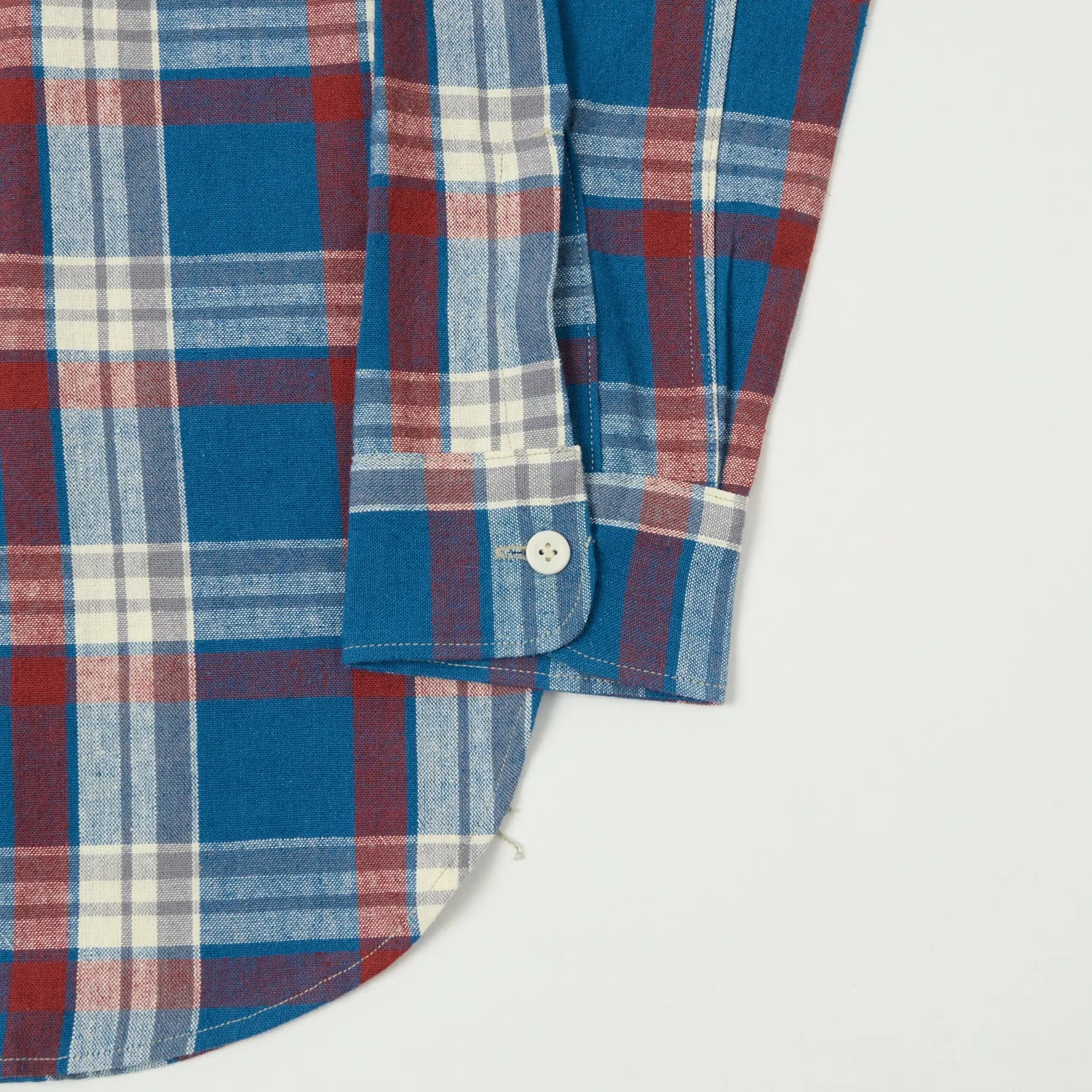 Warehouse & Co 3055 Duck Digger Plaid Work Shirt - Blue sold by Son of a Stag product image thumbnail 3