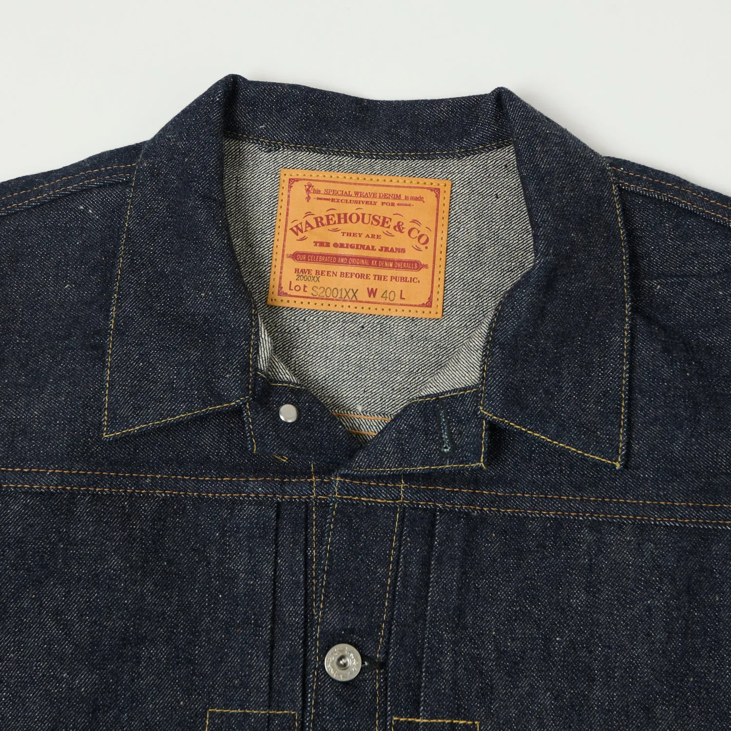 Warehouse & Co S2001XX (2000XX) 1946 Model Denim Jacket - Raw sold by Son of a Stag product image thumbnail 2
