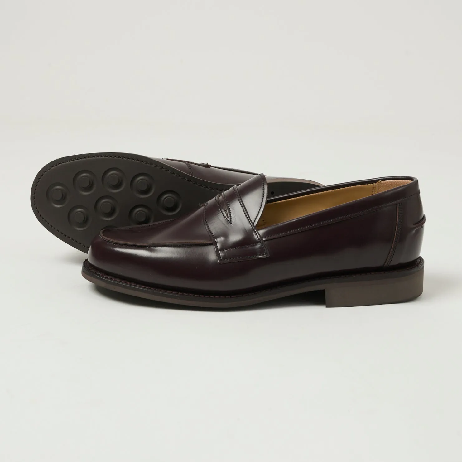 Sanders Butt Seam Loafer Shoe - Burgundy Polishing Leather sold by Son of a Stag product image thumbnail 2