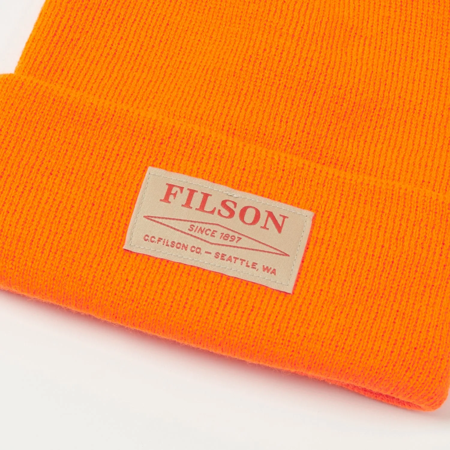 Filson Ballard Watch Cap - Blaze sold by Son of a Stag product image thumbnail 2