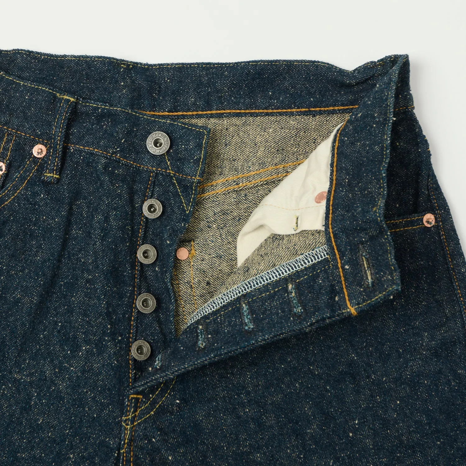ONI Denim 246-CCD Kabuki 'Crushed Concrete Denim' 15oz Relaxed Tapered Jean - One Wash sold by Son of a Stag product image thumbnail 5
