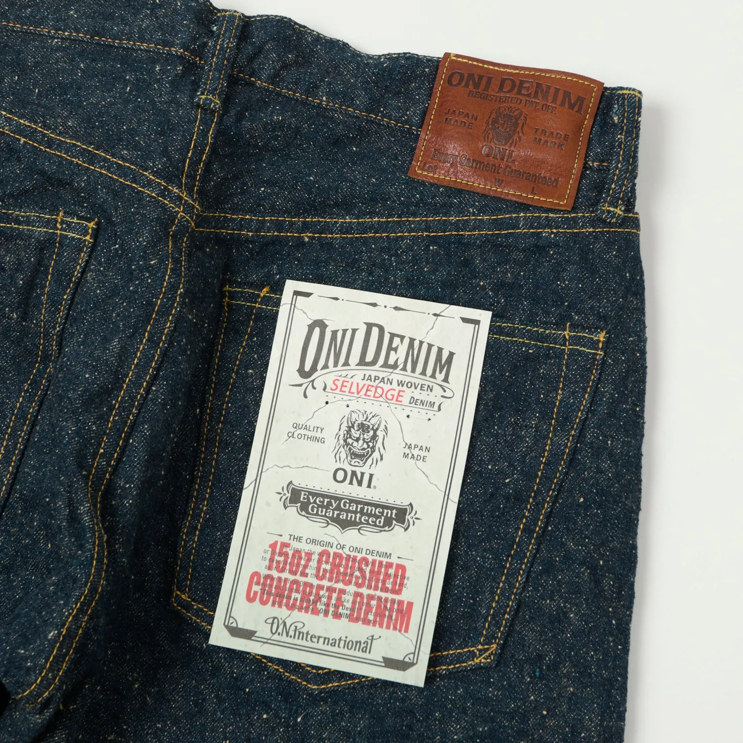 ONI Denim 288-CCD Kabuki 'Crushed Concrete Denim' 15oz Loose Straight Jean - One Wash sold by Son of a Stag product image thumbnail 2