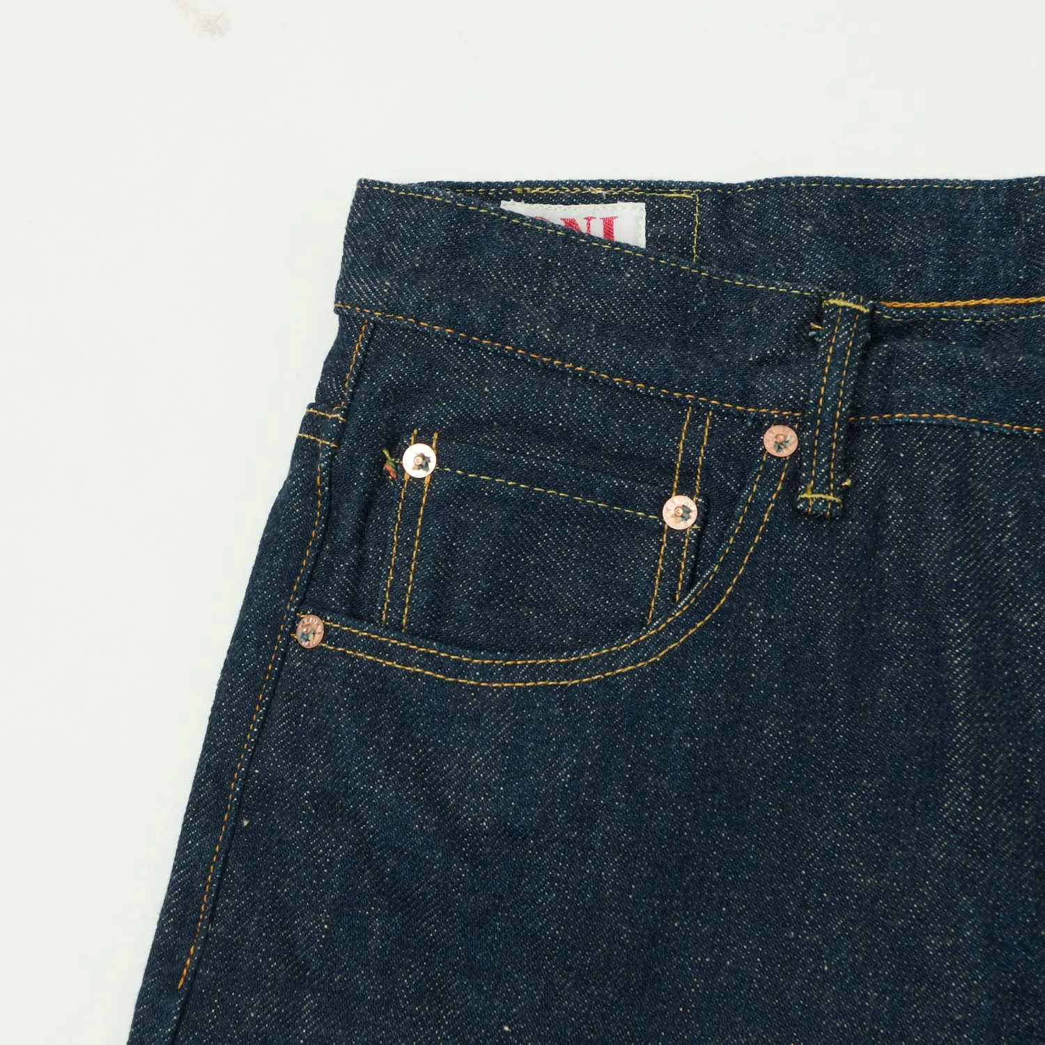 ONI Denim 266ZR-ECRU 'Secret Denim Ecru Weft' 20oz Wide Straight Jean - One Wash sold by Son of a Stag product image thumbnail 4