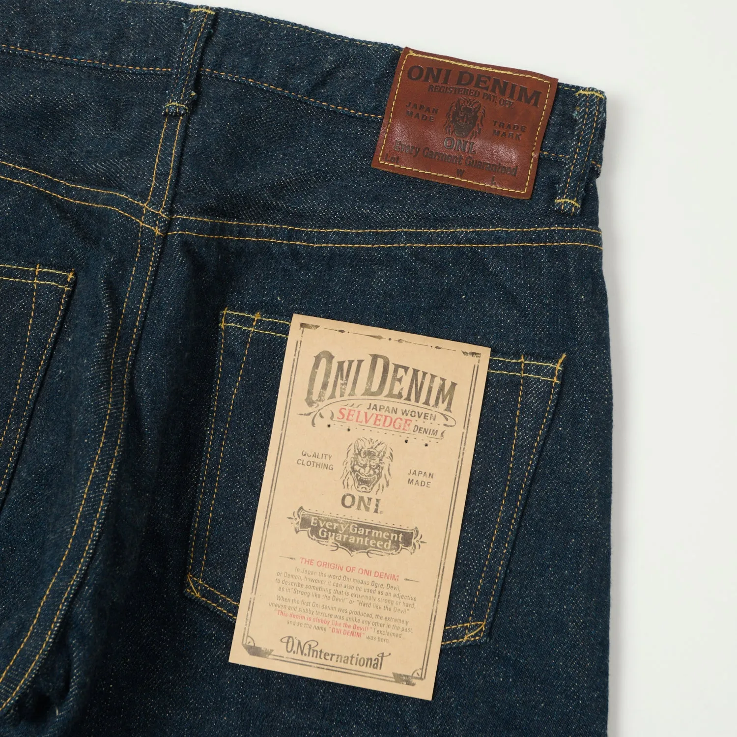 ONI Denim 266ZR-ECRU 'Secret Denim Ecru Weft' 20oz Wide Straight Jean - One Wash sold by Son of a Stag product image thumbnail 2
