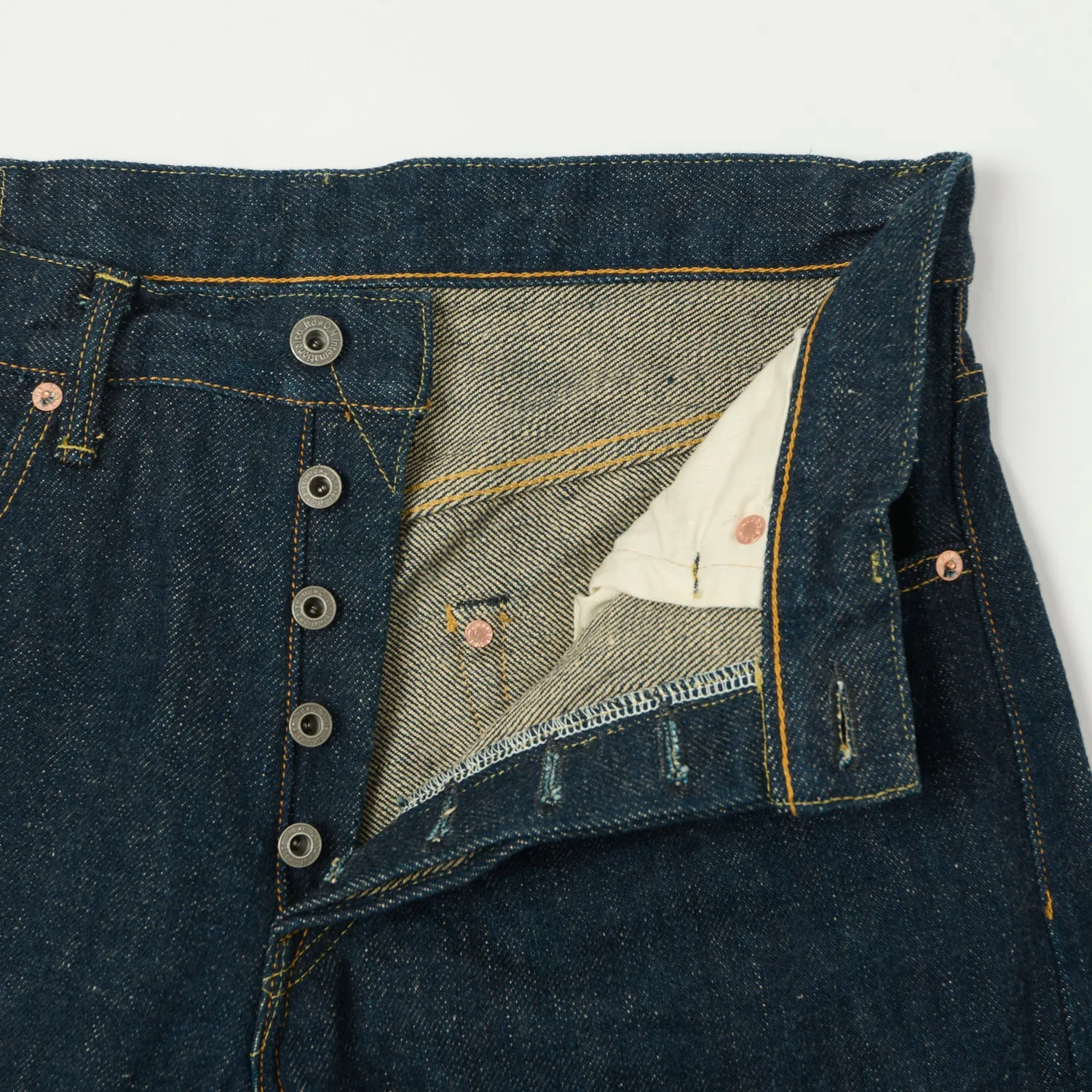 ONI Denim 266ZR-ECRU 'Secret Denim Ecru Weft' 20oz Wide Straight Jean - One Wash sold by Son of a Stag product image thumbnail 5