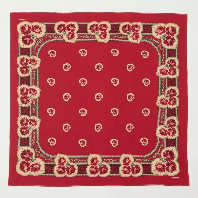 One Ear Brand x Ooe Yofukuten 'Eccosaise' Bandana - Red sold by Son of a Stag