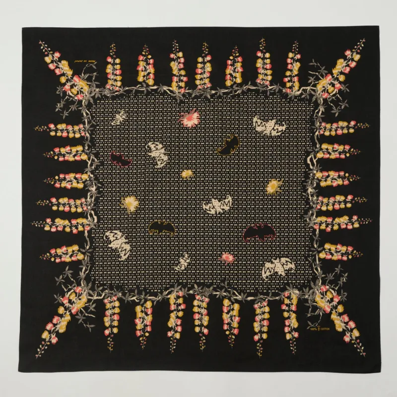 One Ear Brand 'Sagaribana' Bandana - Black sold by Son of a Stag