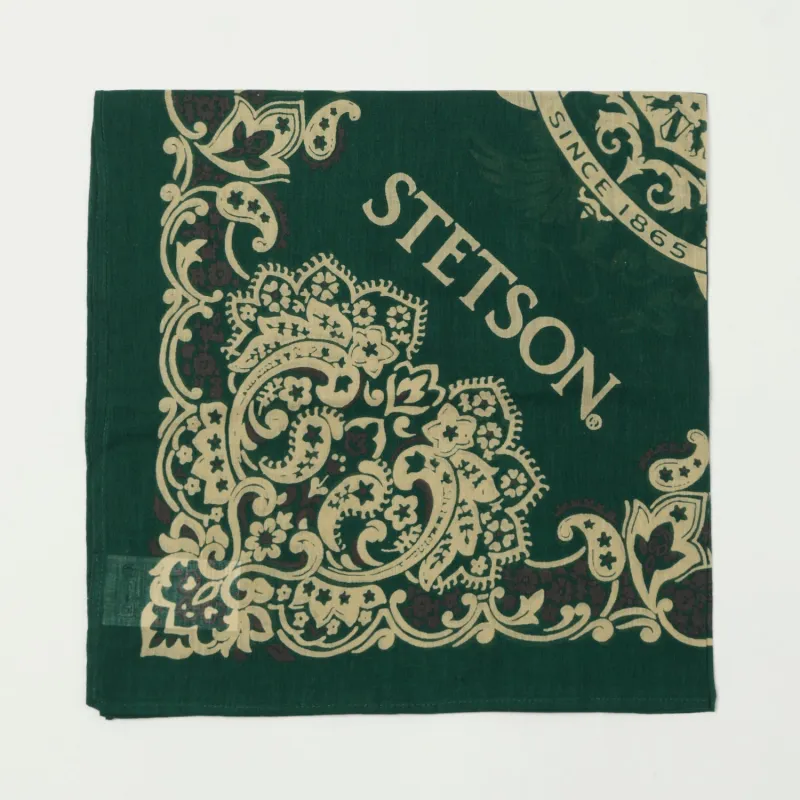 Stetson Cotton Bandana - Green sold by Son of a Stag