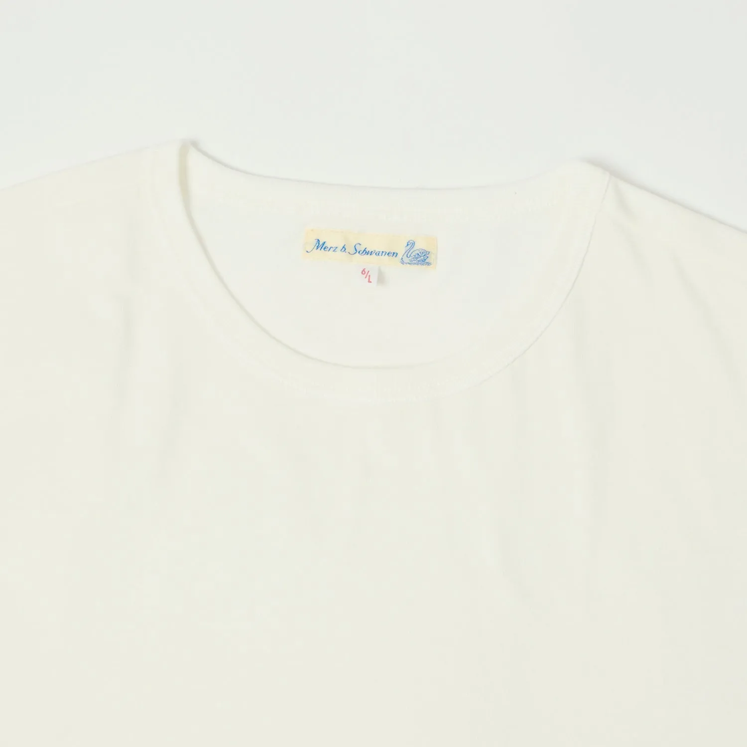 Merz b. Schwanen 2M15 Classic Jersey T-Shirt - White sold by Son of a Stag product image thumbnail 2