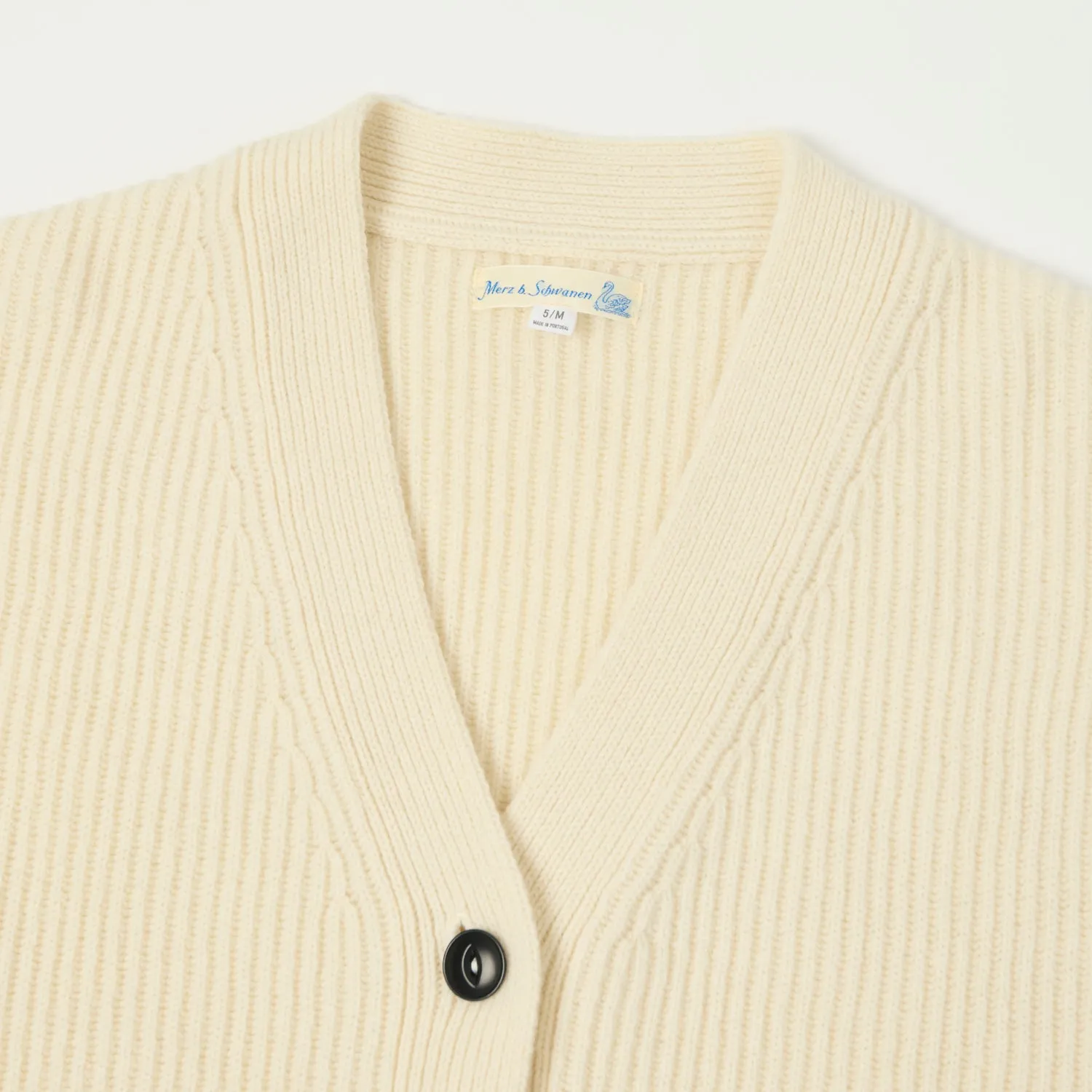 Merz b. Schwanen 'Good Basics' Merino Wool Cardigan - Nature sold by Son of a Stag product image thumbnail 2