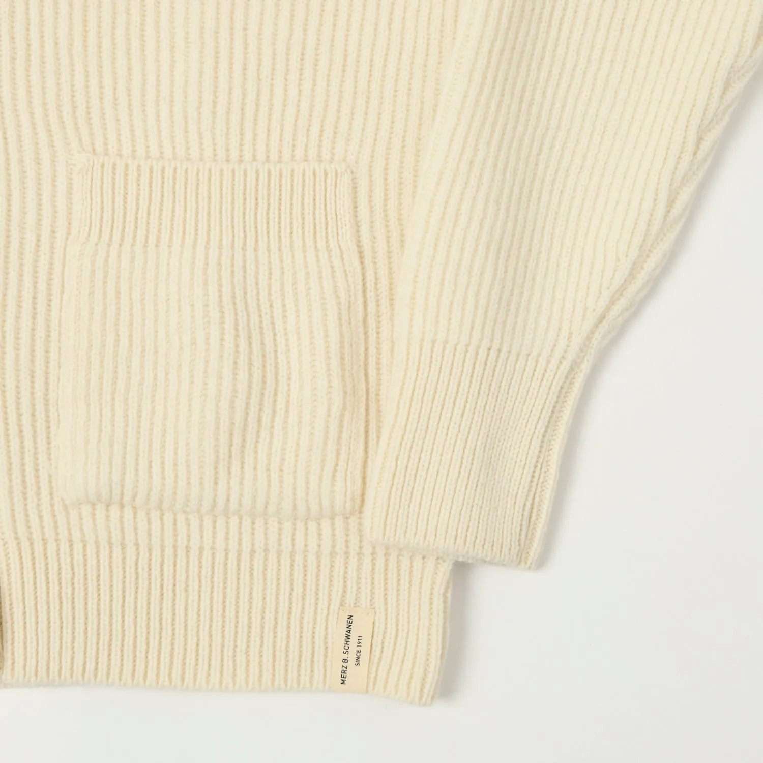Merz b. Schwanen 'Good Basics' Merino Wool Cardigan - Nature sold by Son of a Stag product image thumbnail 3