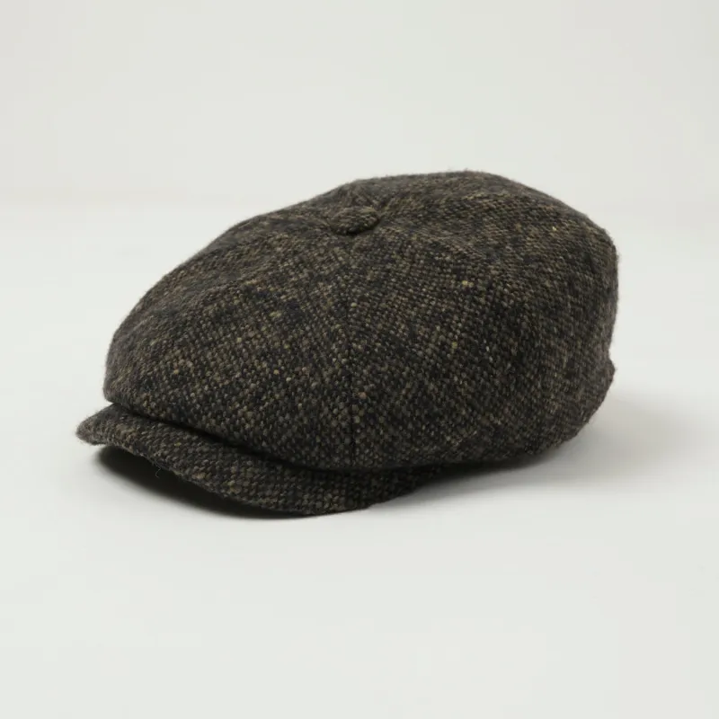 Stetson Donegal Tweed Flat Cap - Dark Grey sold by Son of a Stag