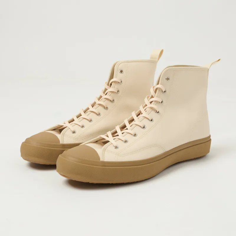 Moonstar 'Hibasket' Rubber Sole Hi-Top Sneaker - Natural made by Moonstar
