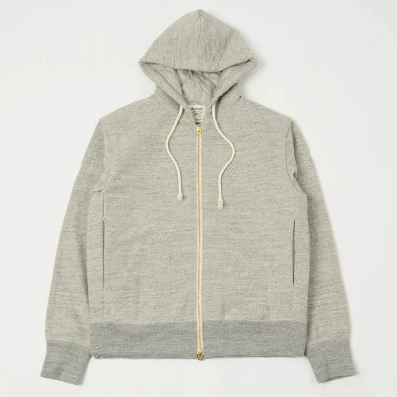 Jackman GG Padded Sweat Parka - Heather Grey sold by Son of a Stag