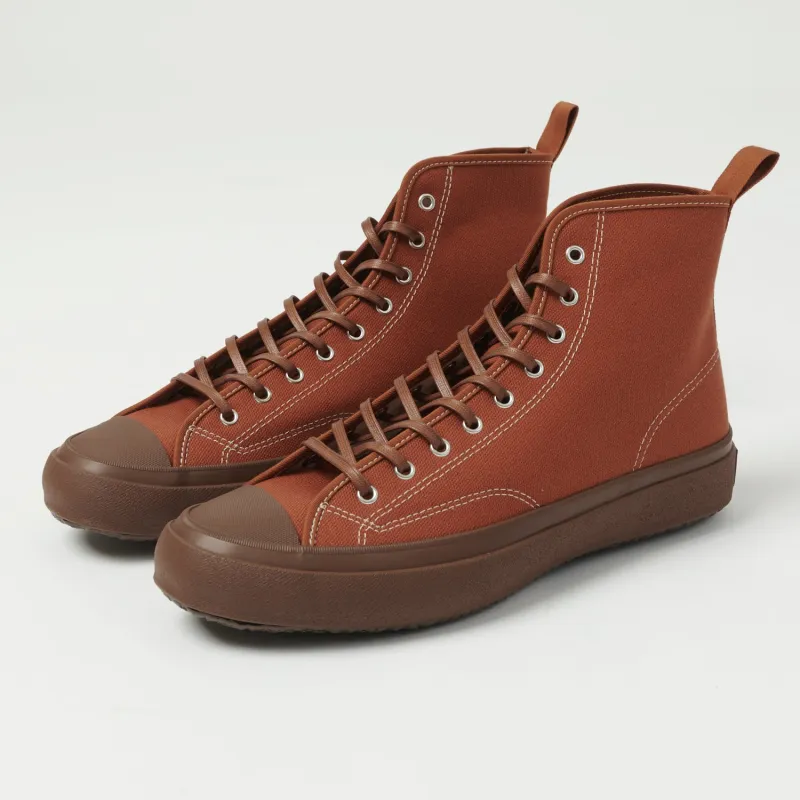 Moonstar 'Hibasket' Rubber Sole Hi-Top Sneaker - Brown made by Moonstar