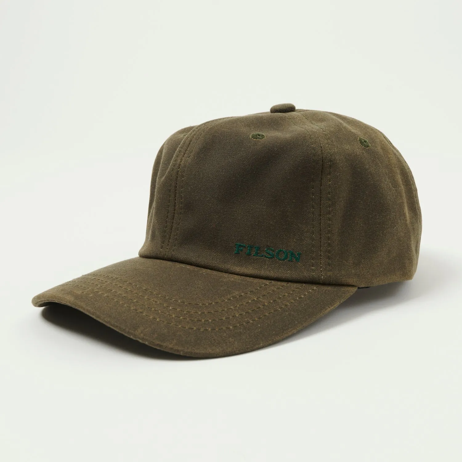 Filson Tin Cloth Low-Profile Logger Cap - Otter Green sold by Son of a Stag