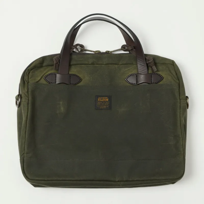 Filson Tin Cloth Compact Briefcase - Otter Green sold by Son of a Stag