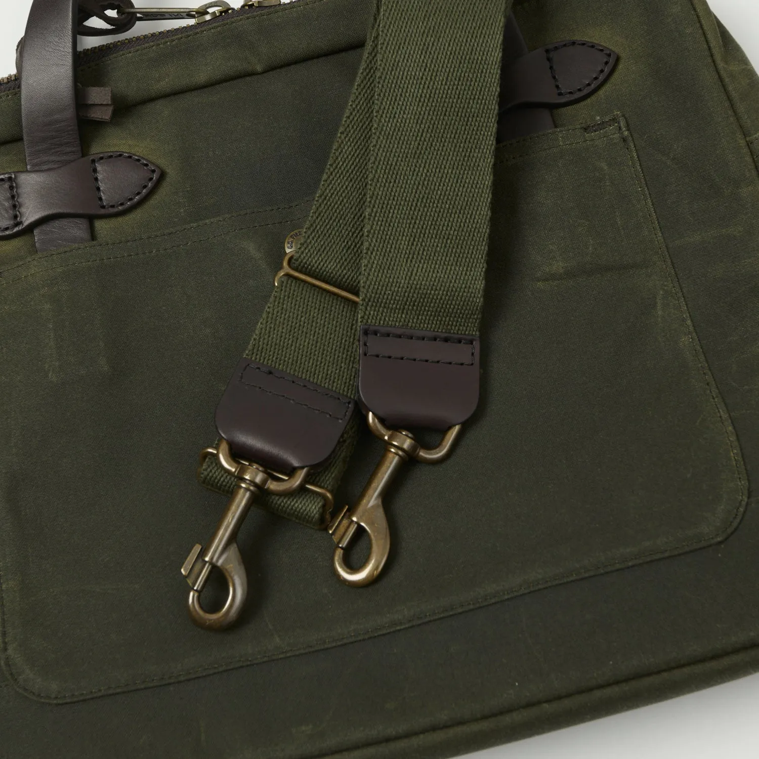 Filson Tin Cloth Compact Briefcase - Otter Green sold by Son of a Stag product image thumbnail 5