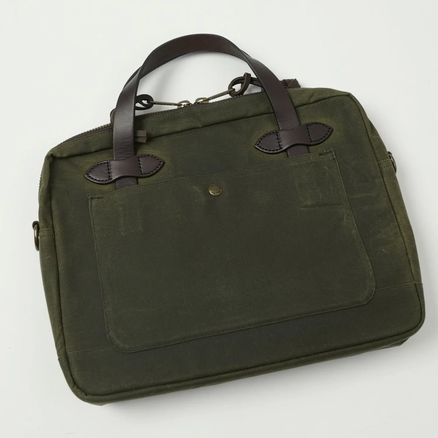 Filson Tin Cloth Compact Briefcase - Otter Green sold by Son of a Stag product image thumbnail 4