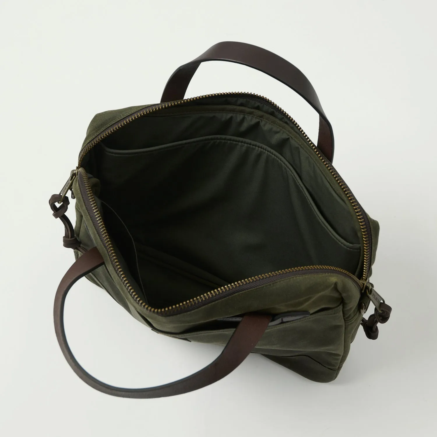 Filson Tin Cloth Compact Briefcase - Otter Green sold by Son of a Stag product image thumbnail 3