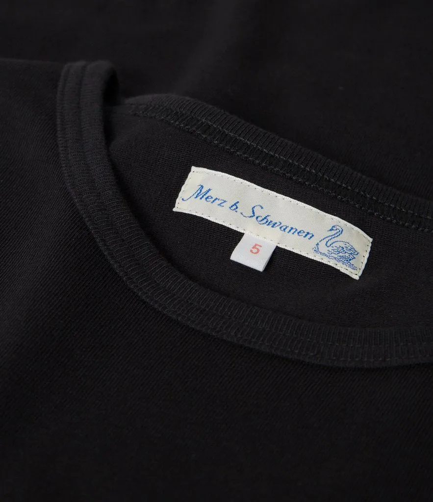 Merz b. Schwanen 215 Classic T-Shirt - Deep Black sold by Son of a Stag product image thumbnail 2