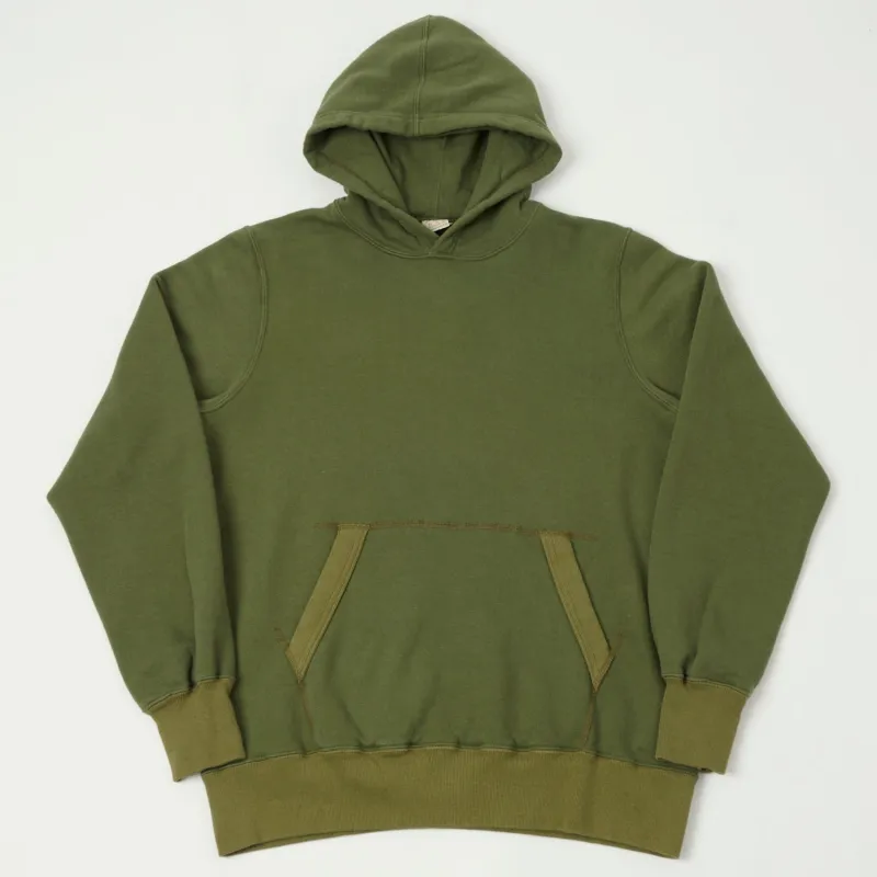 Buzz Rickson's Pullover Sweat Parka - Olive sold by Son of a Stag