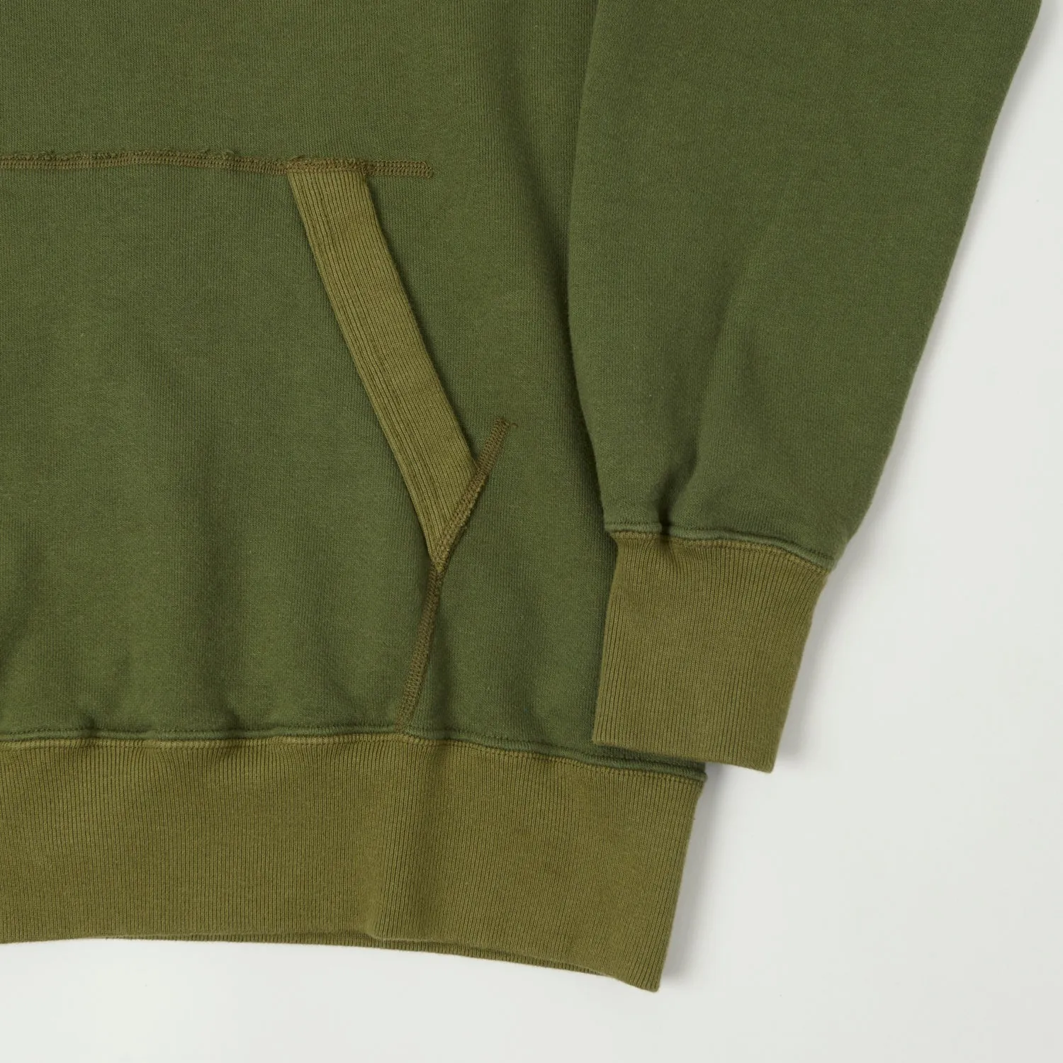 Buzz Rickson's Pullover Sweat Parka - Olive sold by Son of a Stag product image thumbnail 3