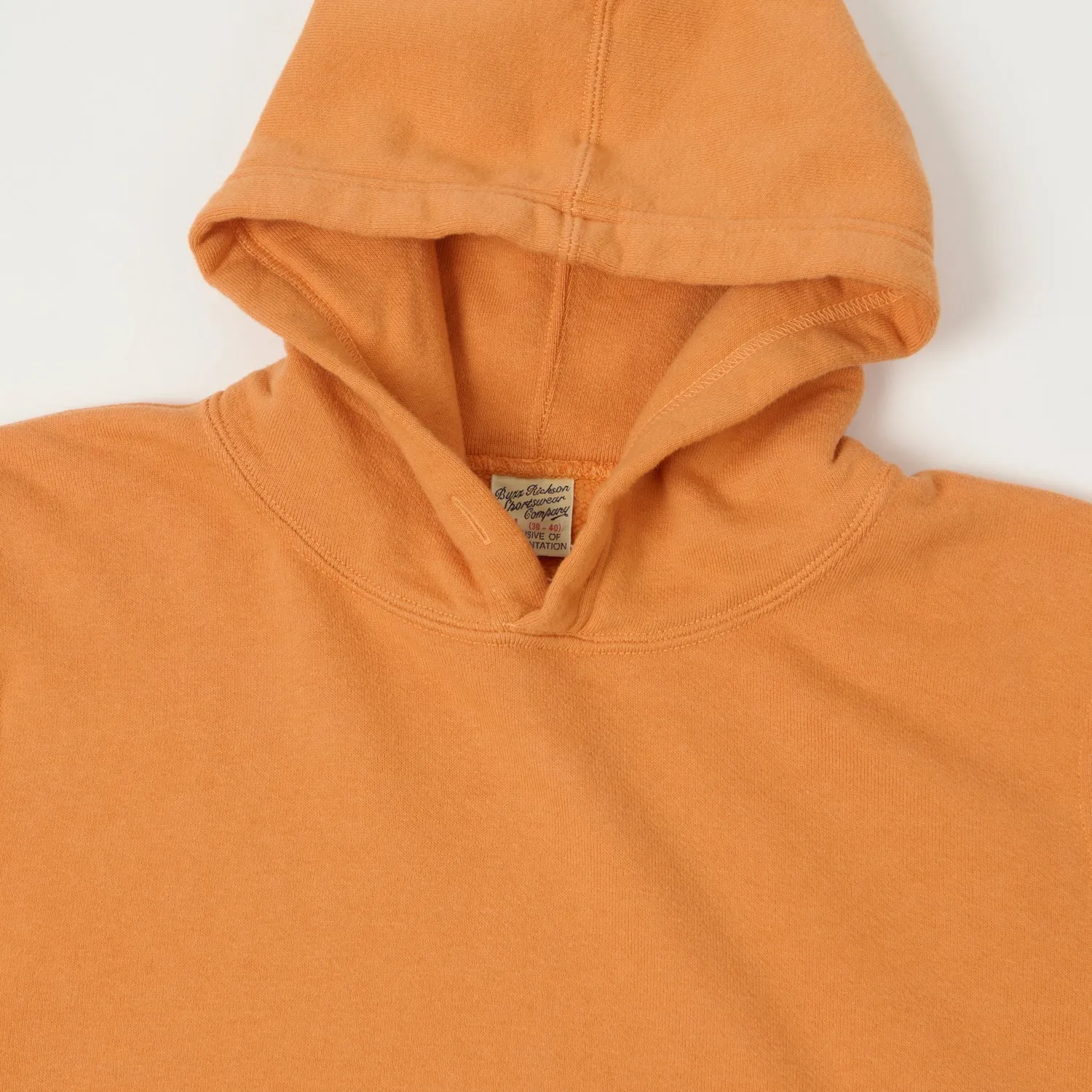 Buzz Rickson's Pullover Sweat Parka - Orange sold by Son of a Stag product image thumbnail 2