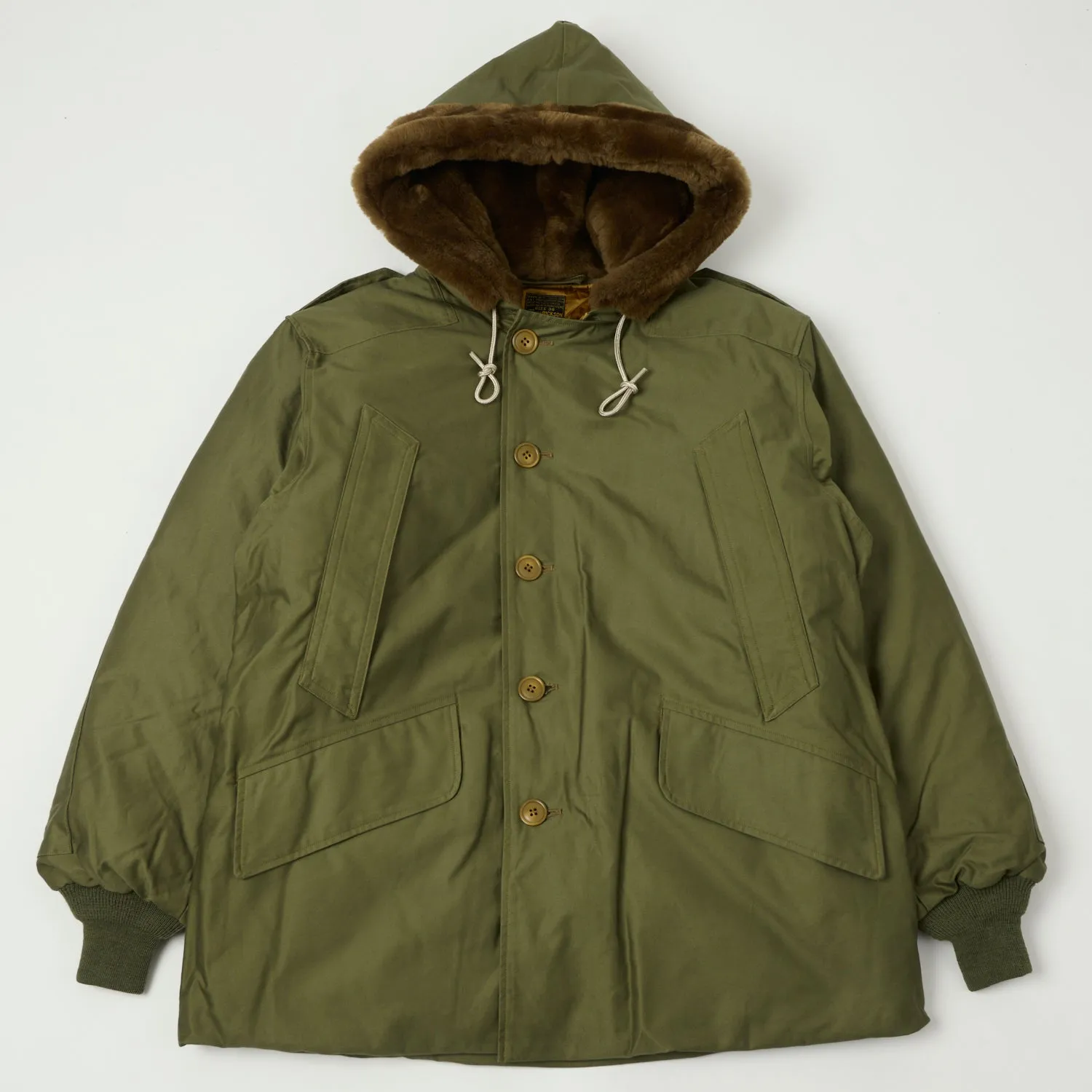 Buzz Rickson's Type B-9 Extreme Cold Flight Parka - Olive Drab sold by Son of a Stag