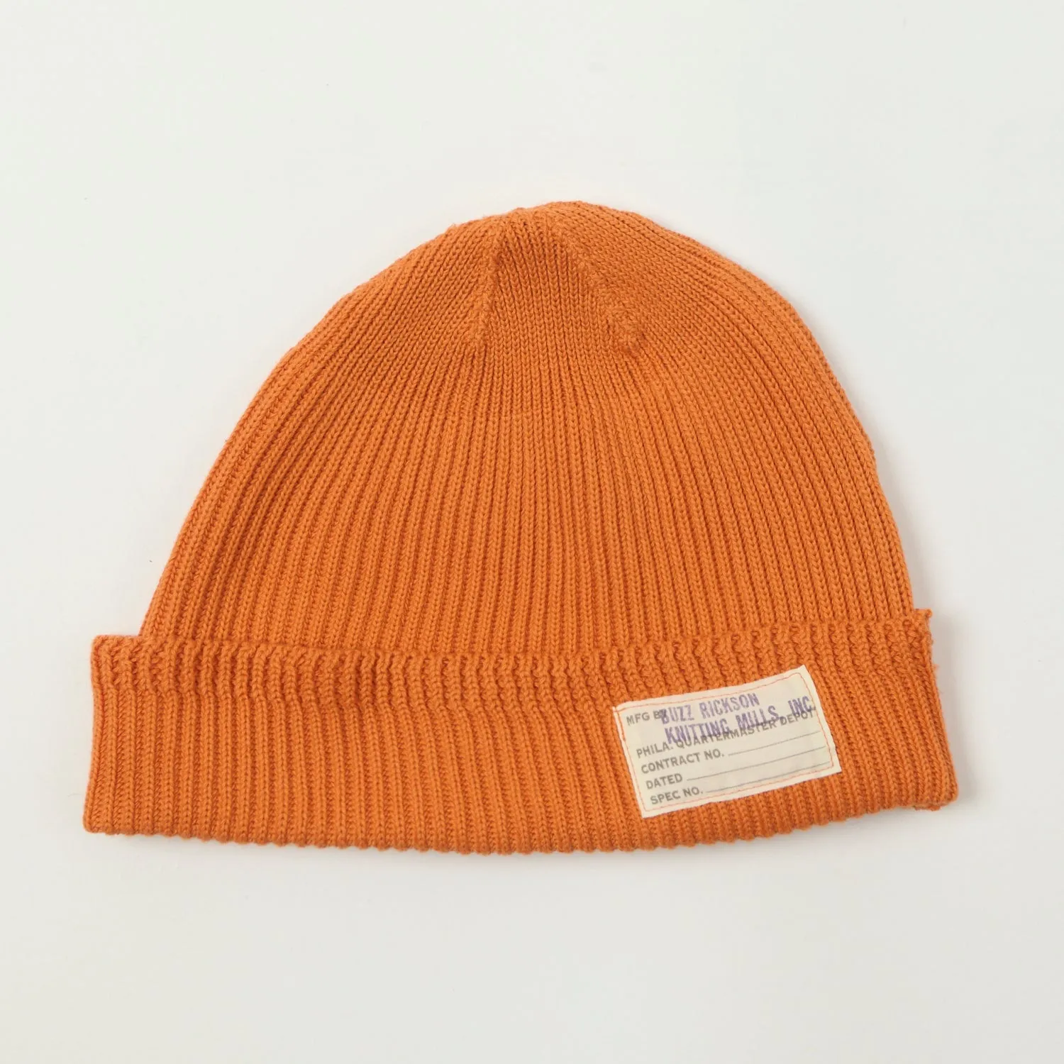 Buzz Rickson's Cotton Watch Cap - Orange sold by Son of a Stag