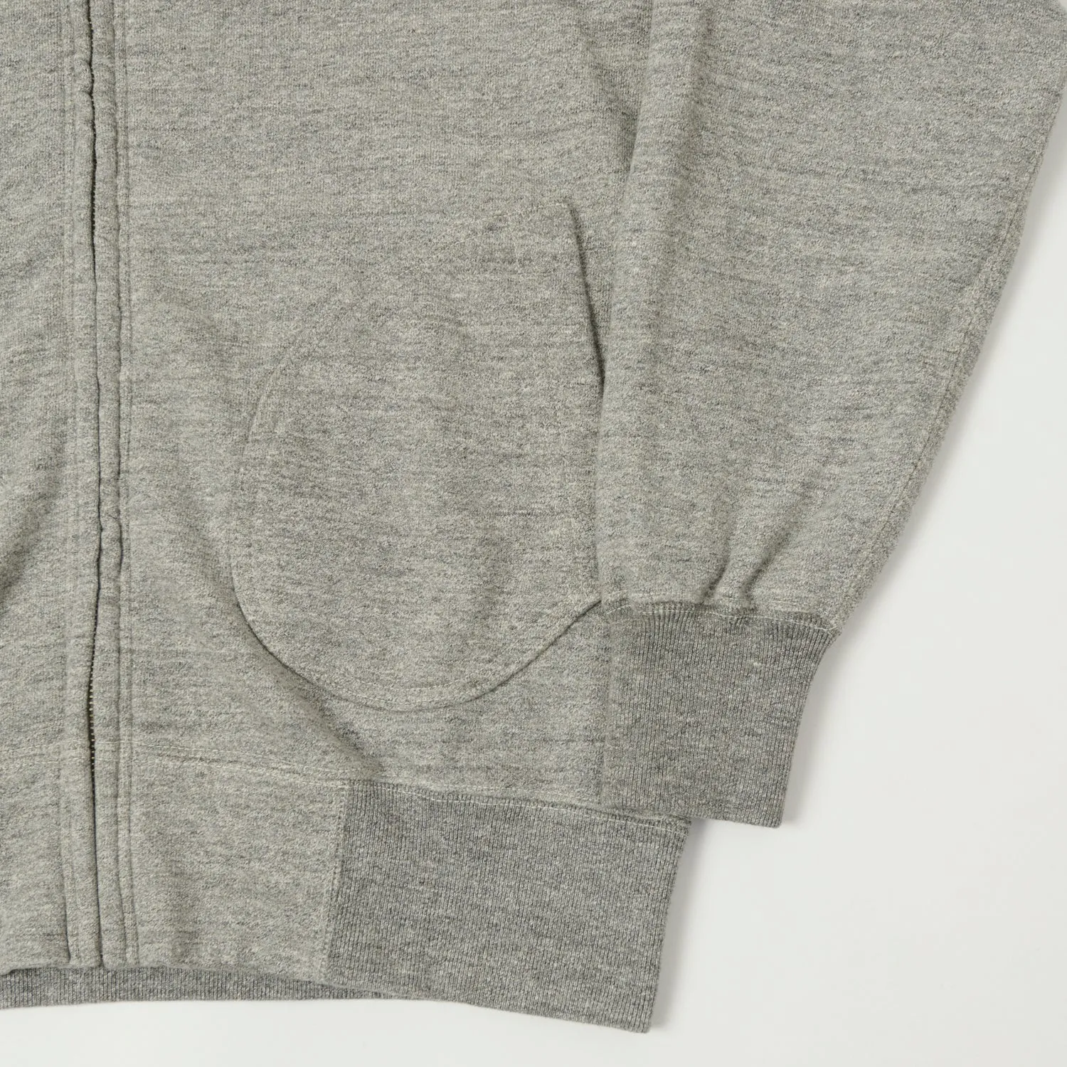 Buzz Rickson's Full Zip Sweat Parka - Heather Grey sold by Son of a Stag product image thumbnail 3