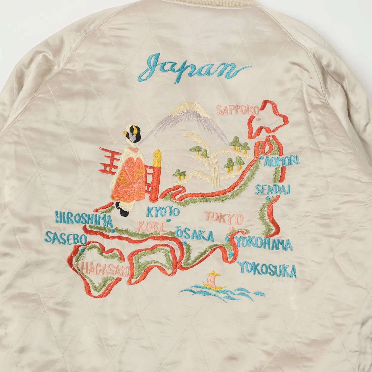 Buzz Rickson's x Kosho & Co. Reversible Velvet 'Sukajan' Souvenir Jacket - Navy sold by Son of a Stag product image thumbnail 4