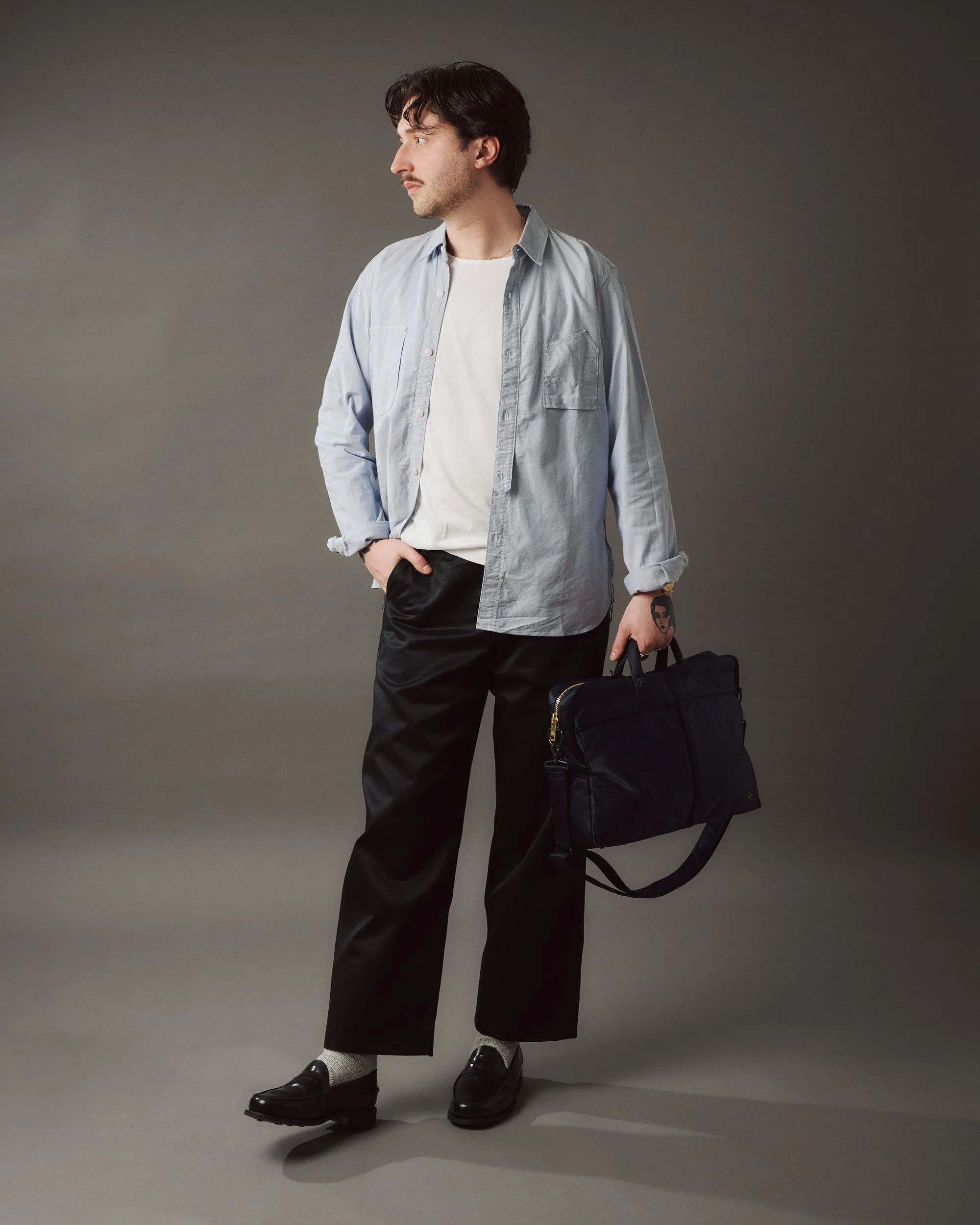 Sanders Butt Seam Loafer Shoe - Black sold by Son of a Stag product image thumbnail 5