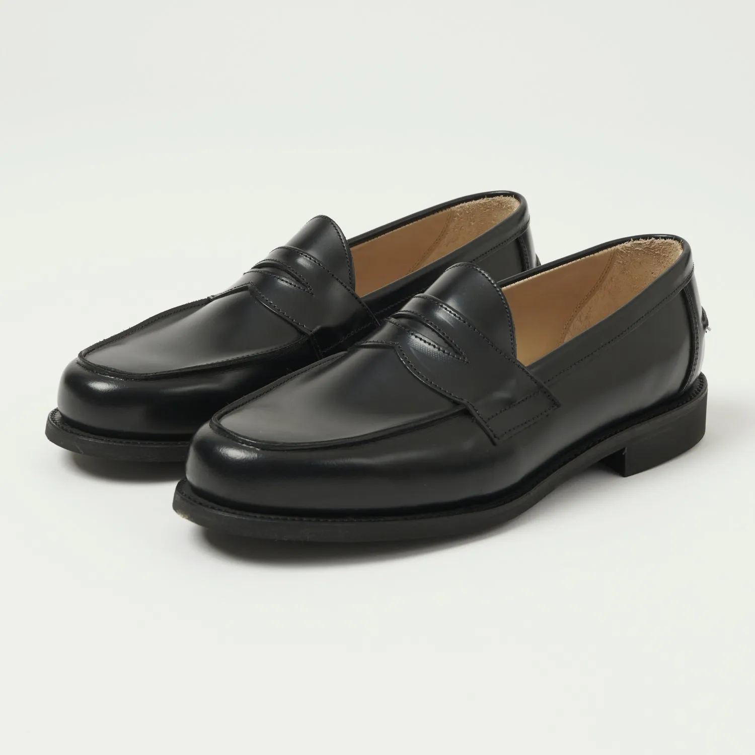 Sanders Butt Seam Loafer Shoe - Black sold by Son of a Stag