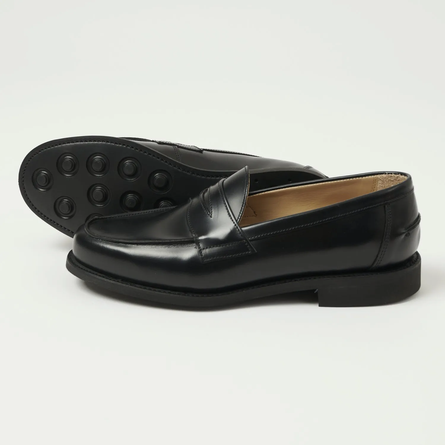 Sanders Butt Seam Loafer Shoe - Black sold by Son of a Stag product image thumbnail 2