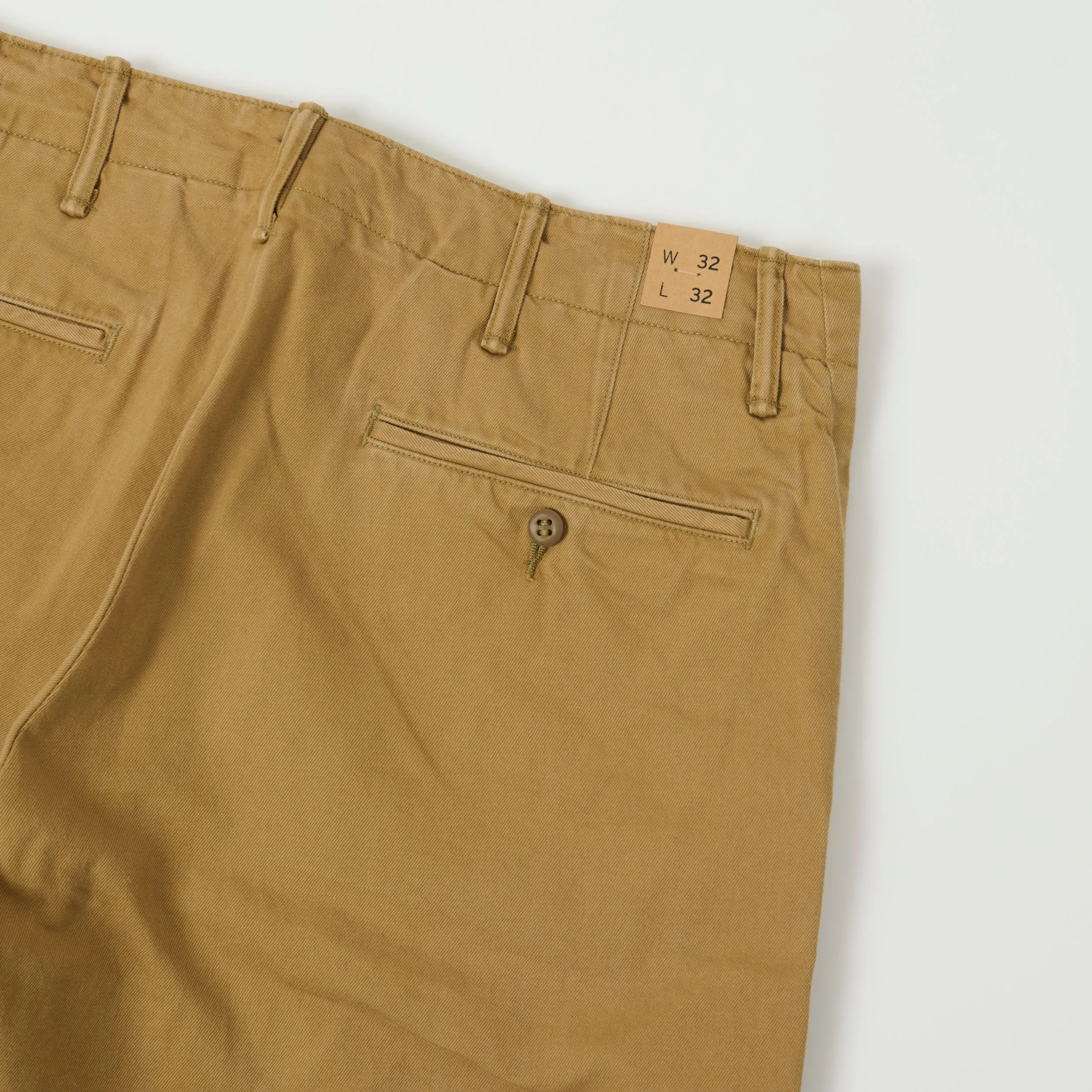 RRL Chino Field Trouser - Khaki sold by Son of a Stag product image thumbnail 2
