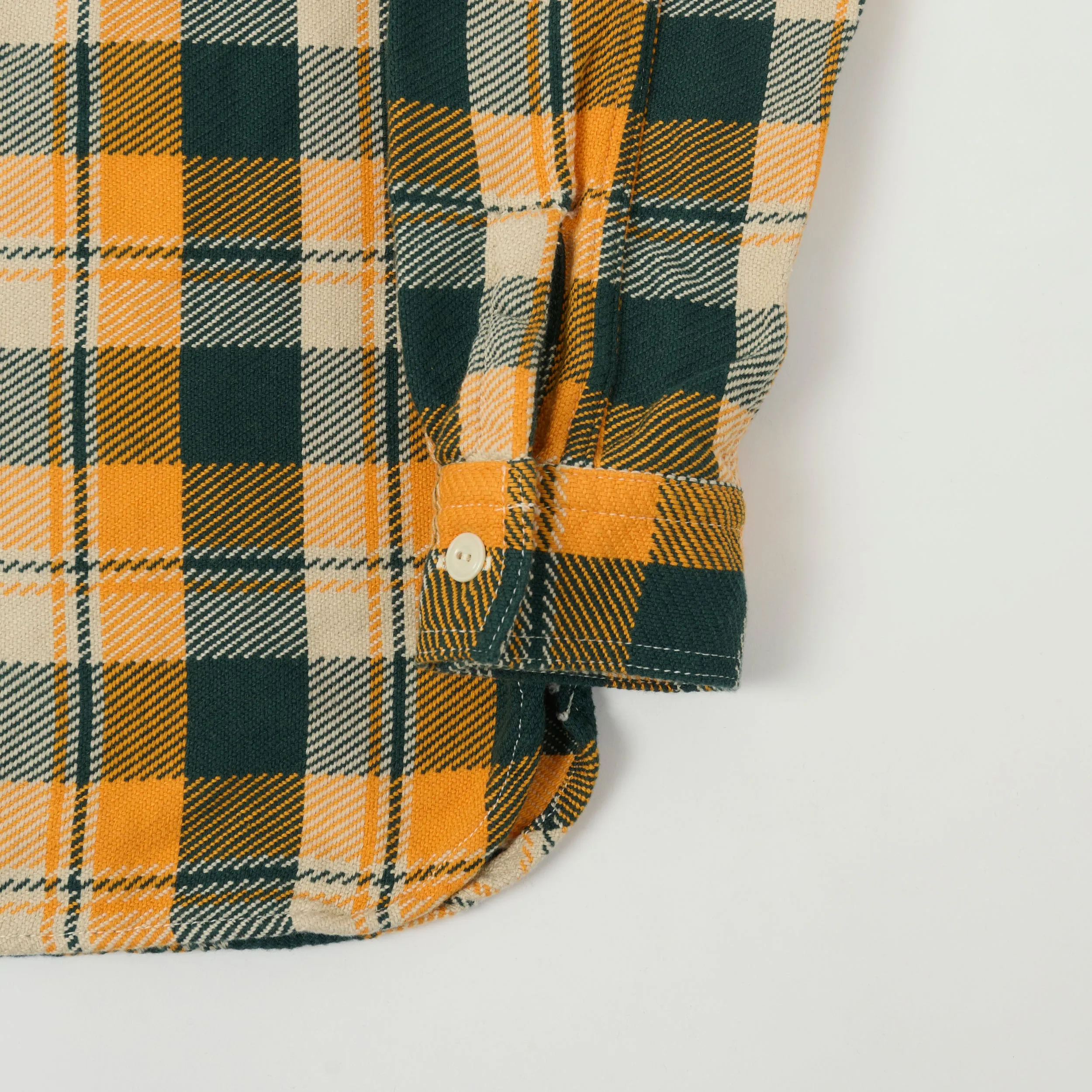 FULLCOUNT 4085 Check Flannel Shirt - Yellow/Green sold by Son of a Stag product image thumbnail 4